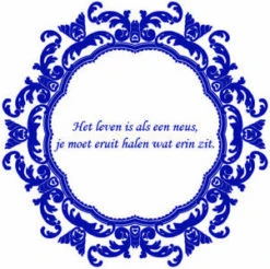 Tegelstickers Brocant Met Spreuk (set Van 5) -Plakfolieweb Shop 1868219520