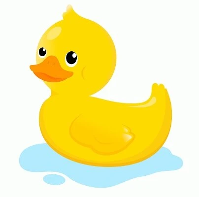 Tegelsticker Badeend 15x15cm 1 Tegelsticker Badeend 15x15cm