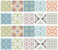 Tegelstickers Oosters Pastel 10 Stuks (10x10cm)