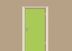 Deursticker Mat Lichtgroen