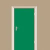 Deursticker Mat Groen
