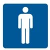 Pictogram Sticker Herentoilet (10x10cm)