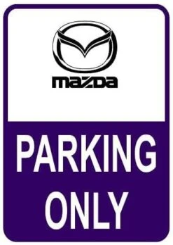 Sticker Parking Only Mazda