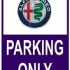 Sticker Parking Only Alfa Romeo