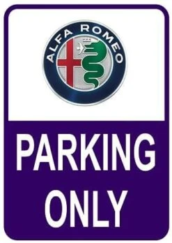 Sticker Parking Only Alfa Romeo