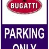 Sticker Parking Only Bugatti