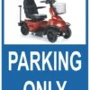 Sticker Parking Only Scootmobiel