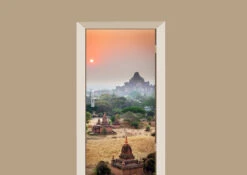 Deursticker Tempels In Azië