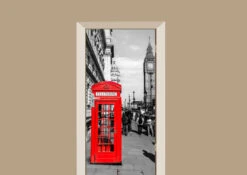 Deursticker Londen Telefooncel