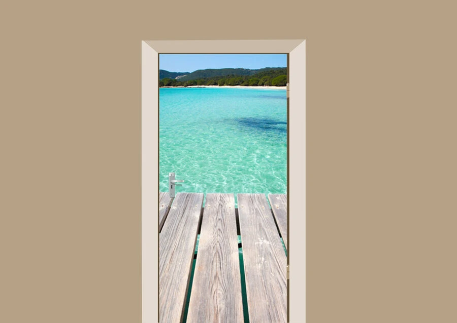 Deursticker Kust Van Corsica 1 Deursticker Kust Van Corsica