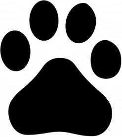 Autosticker Hondenpoot Div. Kleuren