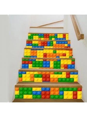 Trapstickers Blokjes (6 Stroken) 2 Trapstickers Blokjes (6 Stroken) - Afbeelding 2