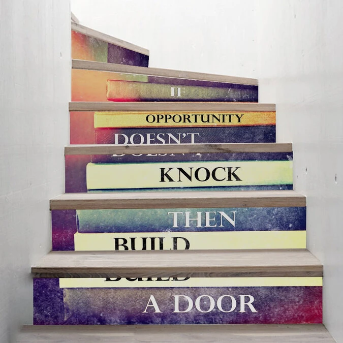 Trapstickers Boeken (6 Stroken) 1 Trapstickers Boeken (6 Stroken)