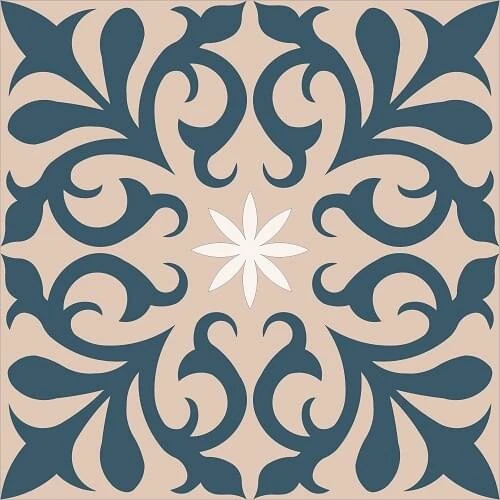 Tegelstickers Arabische Tegels Aleppo C1 1 Tegelstickers Arabische Tegels Aleppo C1