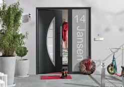 Voordeursticker Met Naam En/of Huisnummer