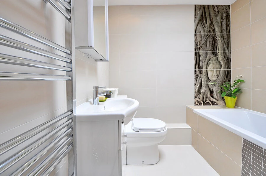 Foto Tegelsticker 15x15 'Boeddha Hoofd Met Boom' 90x30 Cm Hxb 2 Foto Tegelsticker 15x15 'Boeddha Hoofd Met Boom' 90x30 Cm Hxb - Afbeelding 2