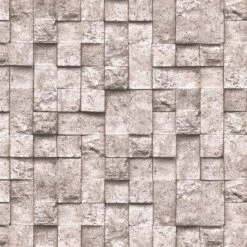 Plakfolie Stenen Grijs Mat (122cm Breed)