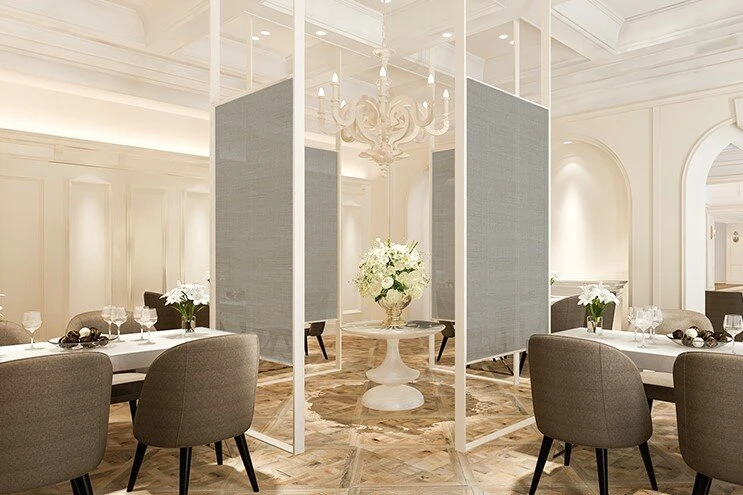 Statisch Raamfolie Linnenlook Zilver (46cm) 2 Statisch Raamfolie Linnenlook Zilver (46cm) - Afbeelding 2