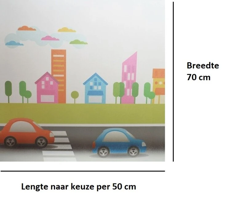 Statisch Raamfolie Autootjes (70cm) 2 Statisch Raamfolie Autootjes (70cm) - Afbeelding 2