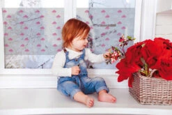 Statisch Raamfolie Wolkjes Roze (46cm) -Plakfolieweb Shop 1979170761