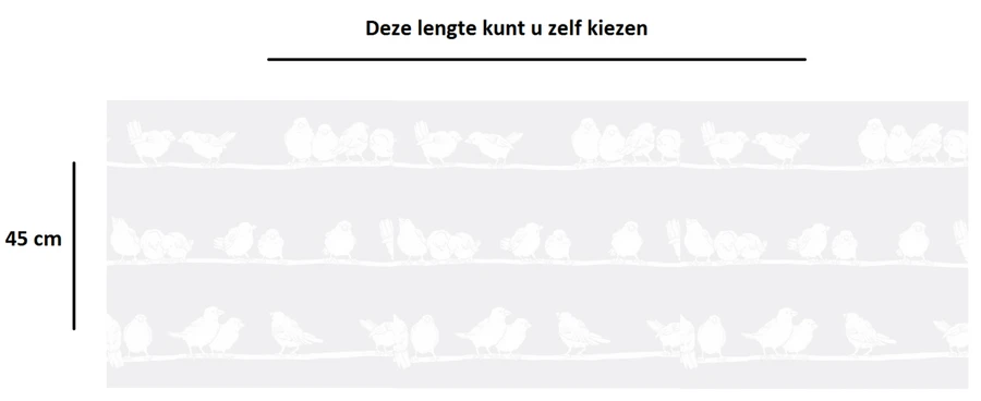 Statisch Raamfolie Vogels (45cm) 2 Statisch Raamfolie Vogels (45cm) - Afbeelding 2