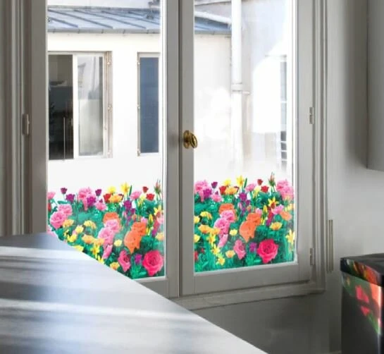 Raamfolie Roos Voor HR++ Glas (61cm) 1 Raamfolie Roos Voor HR++ Glas (61cm)